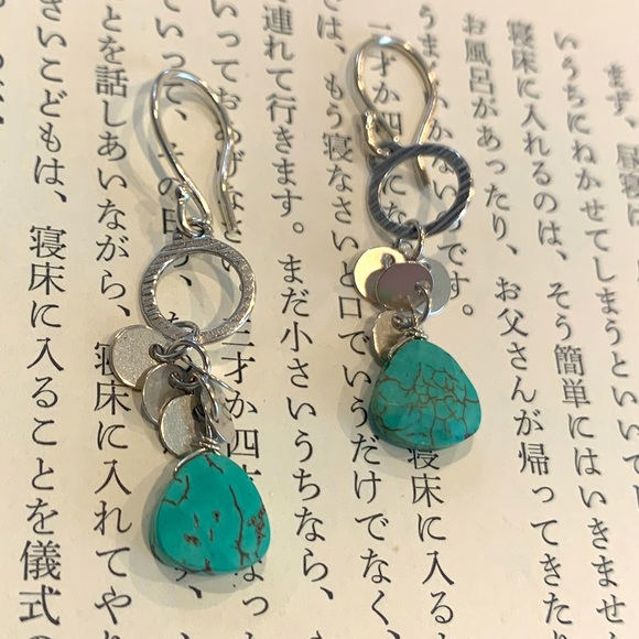 Silpada Jewelry - Retired Silpada Silver + Turquoise Dangle Earrings